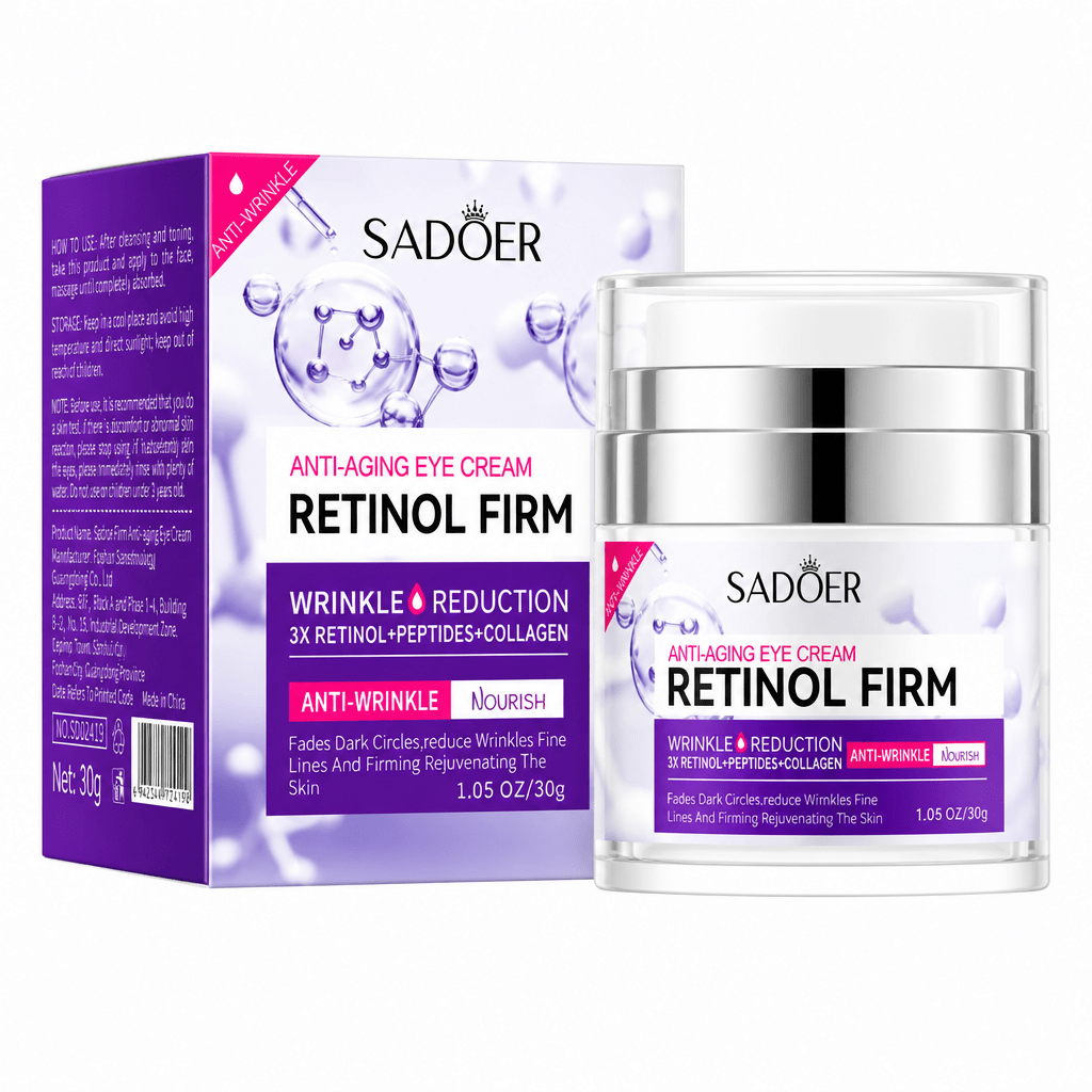 Crema Reafirmante 3X Retinol + Péptidos: Recupera la Firmeza de tu Piel