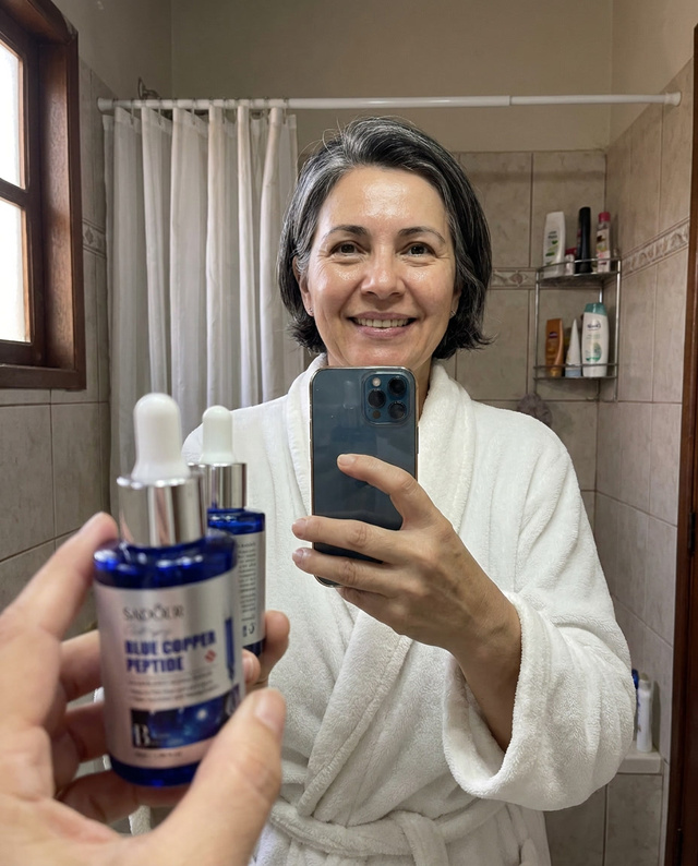 Clienta con el producto