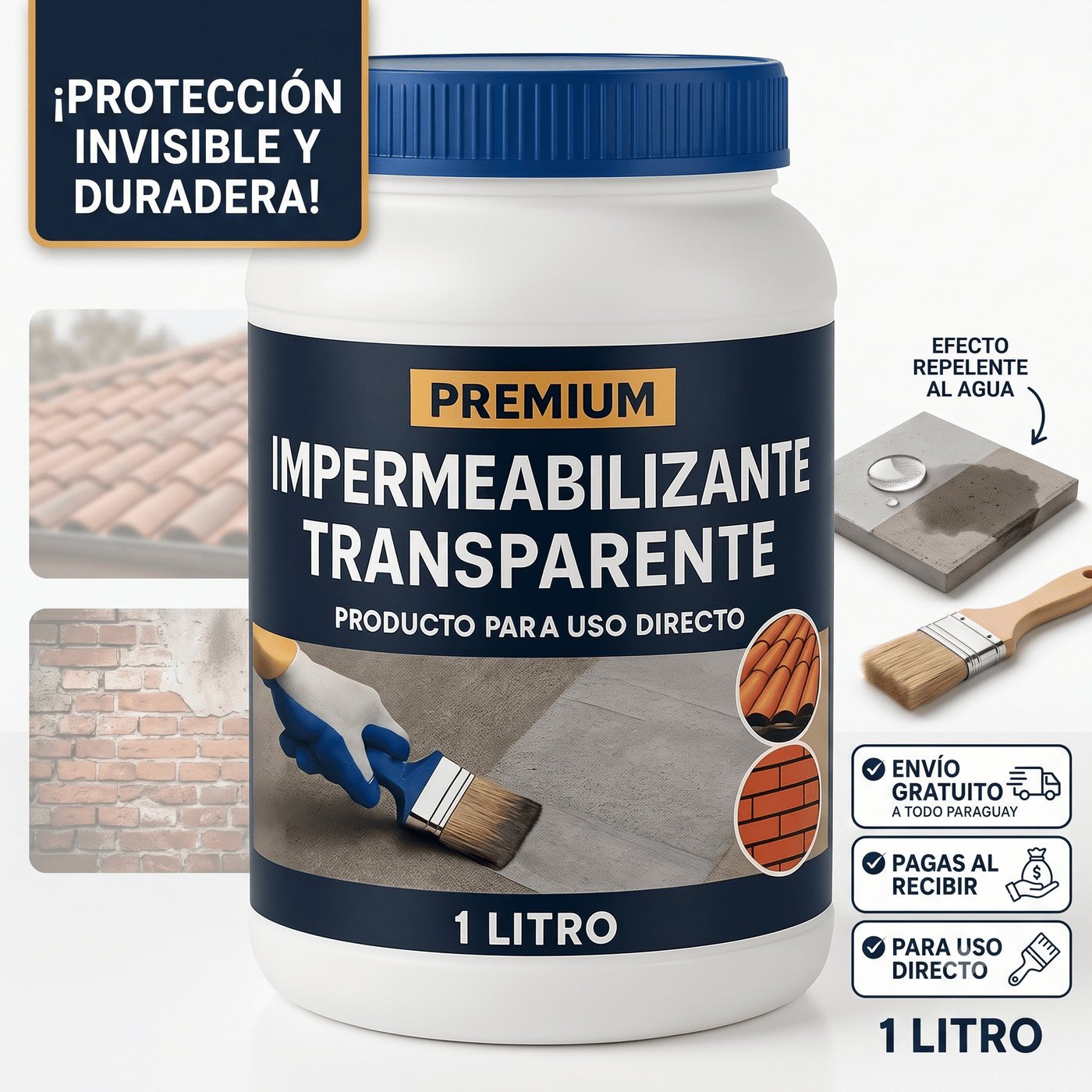 Sellador Líquido Impermeabilizante 1L | Premium